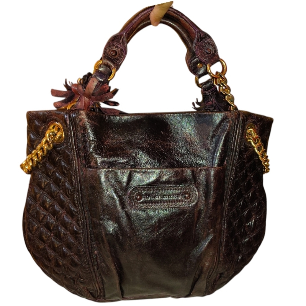 Vintage Juicy Couture Quilted Leather Handbag